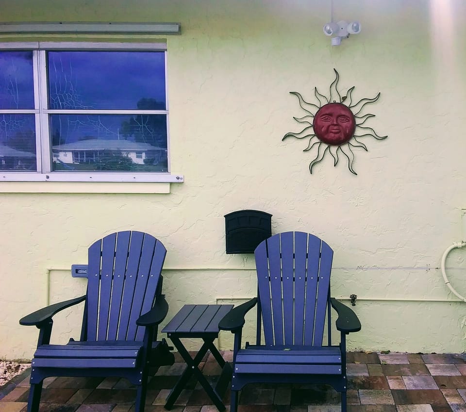 Outside patio sitting