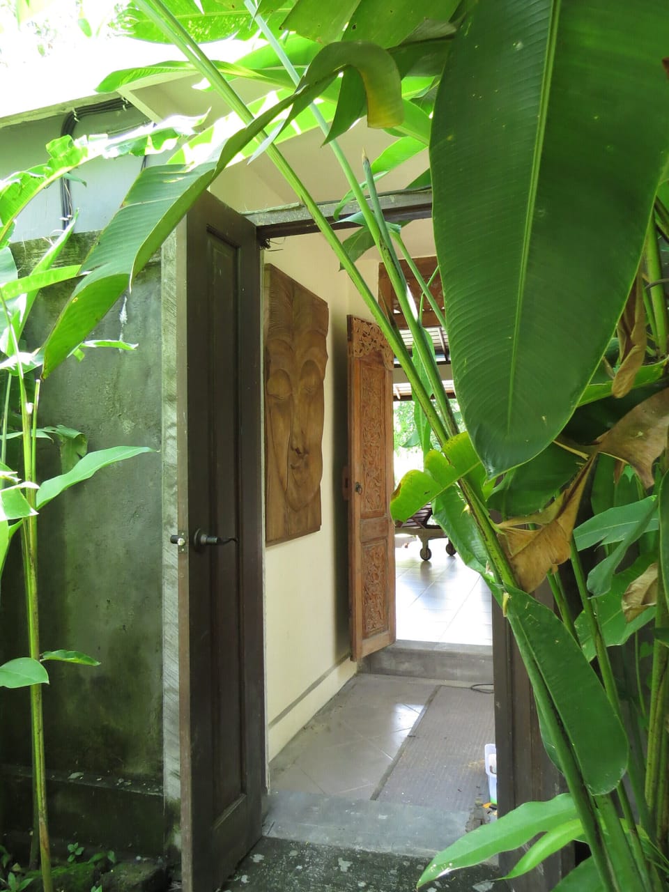 Villa gate entrance from villa