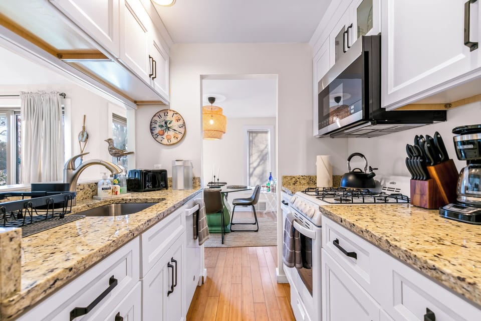Fully stocked kitchen