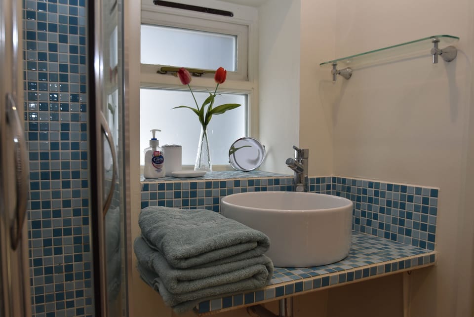 Shower room with towels