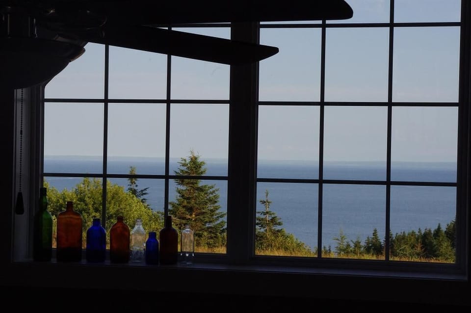 View from upstairs window.