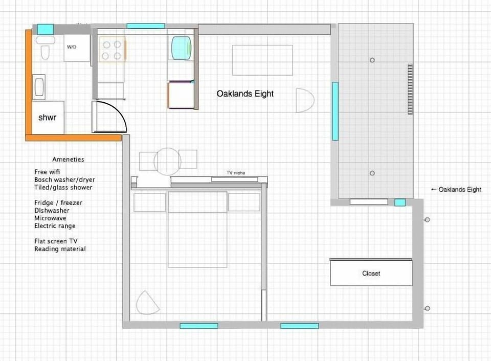 Heated tile floors, recessed lighting, equipped kitchen & designed for enjoyment