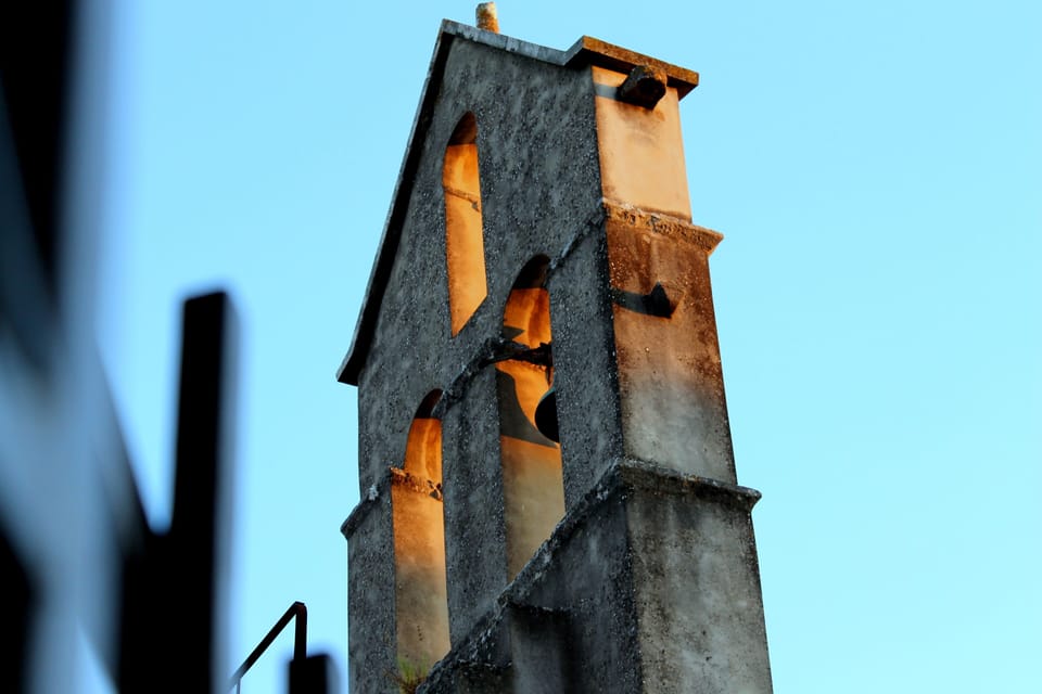 Church tower in Svirce