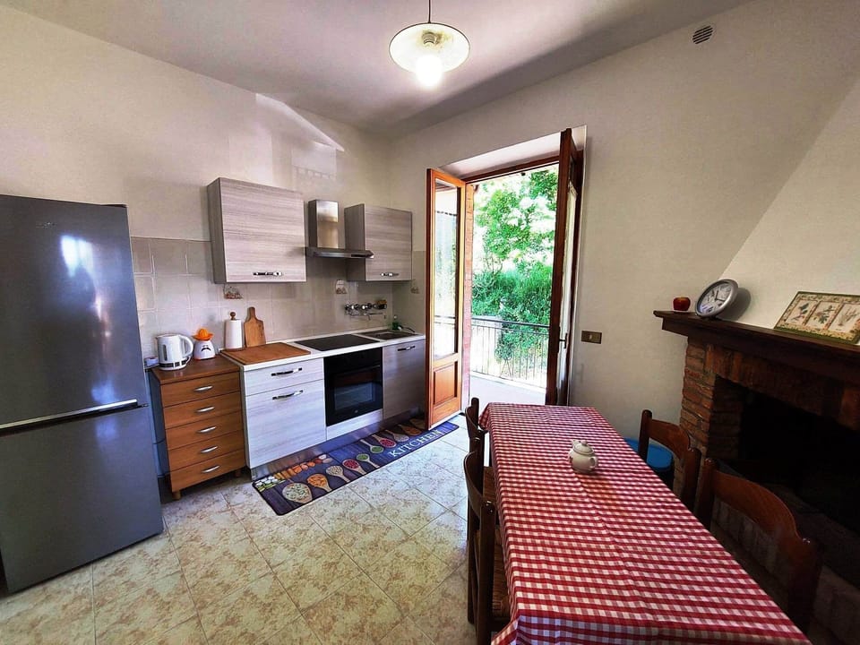 Cucina con terrazza