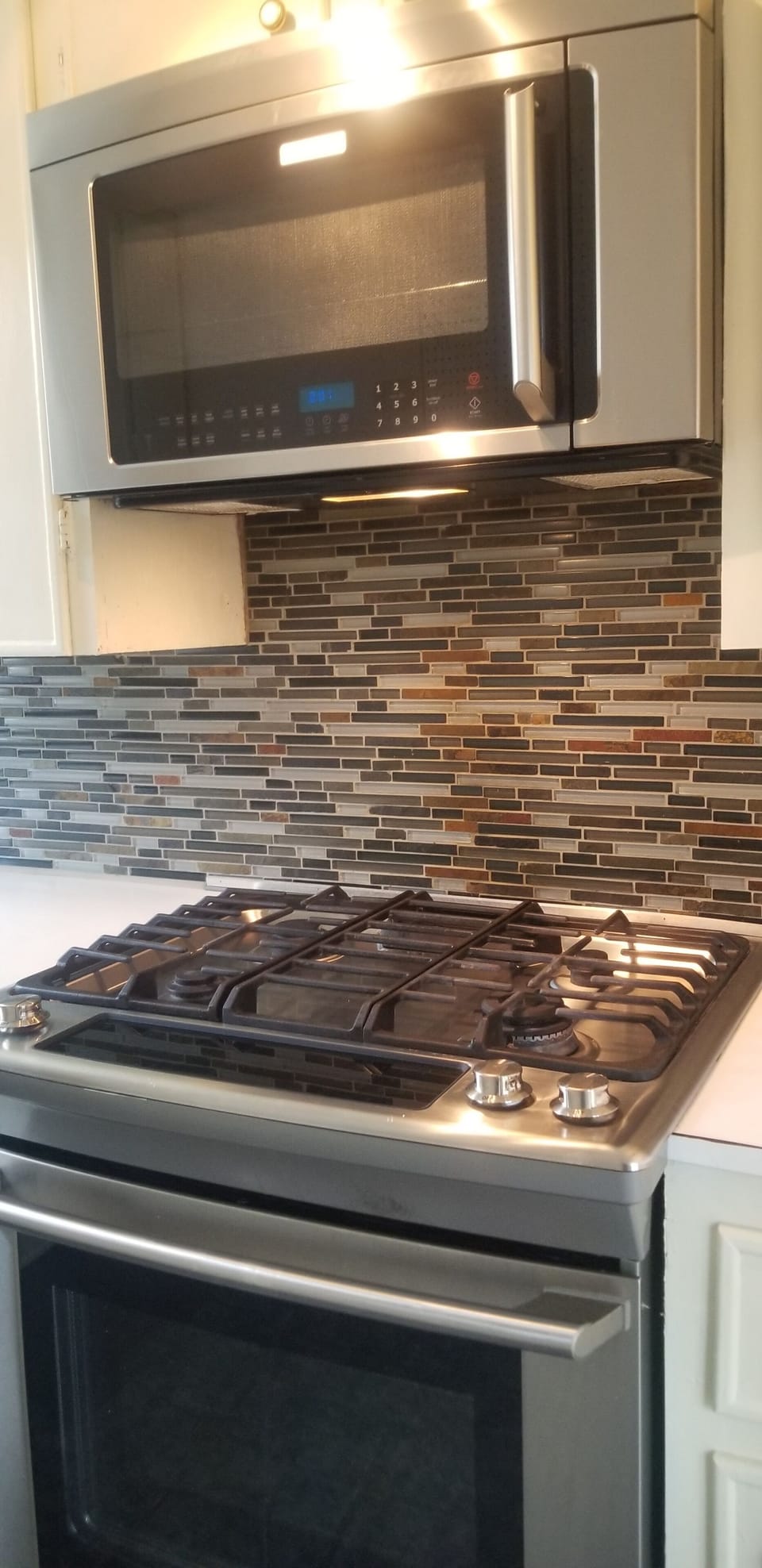 Gas stove and microwave