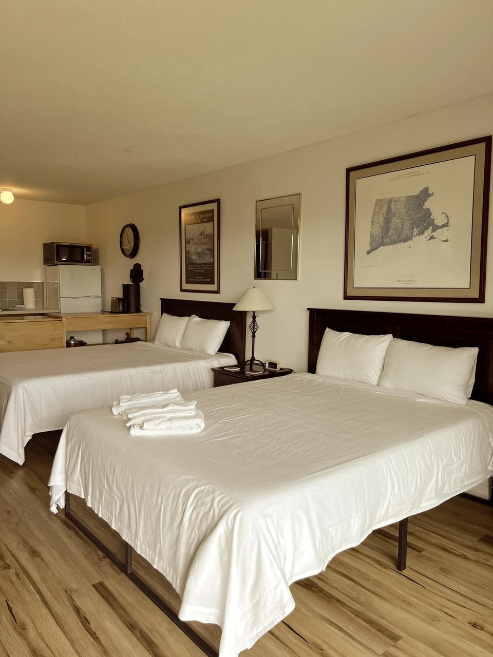 Bright, airy bedroom with cozy twin beds and modern decor