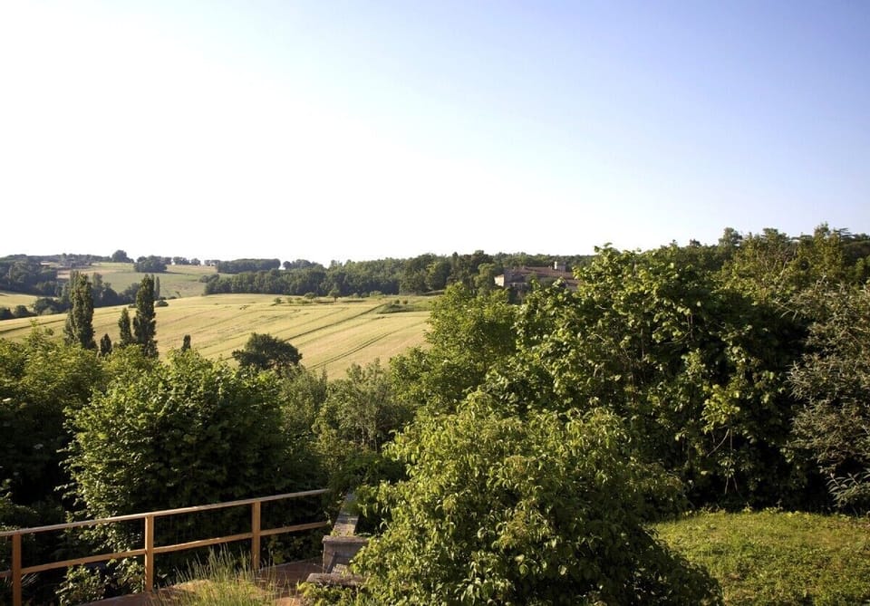 View over the rolling hills from the pool