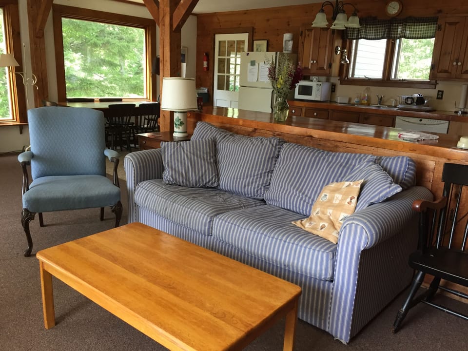 Living Area with woodstove