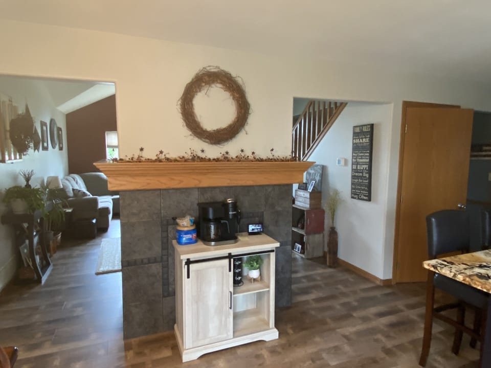 Coffee bar in kitchen area