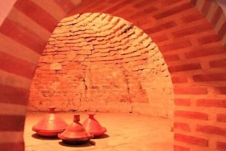 The Old Bakery kitchen features the original bread oven