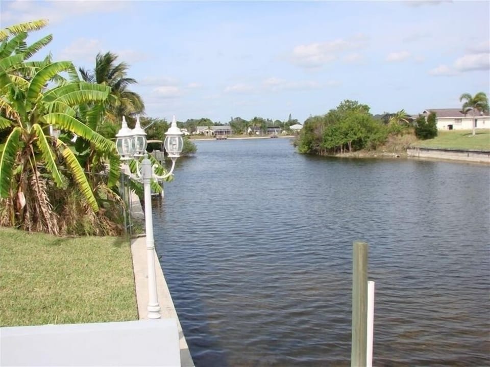 View of the canal and lake from dock