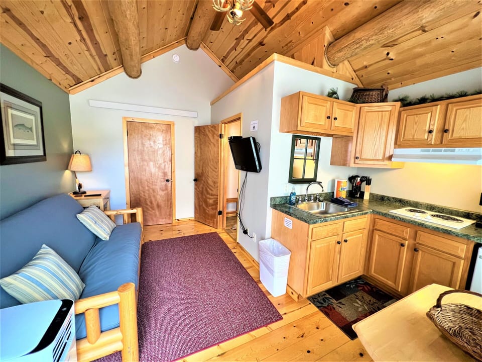 Living area with AC unit