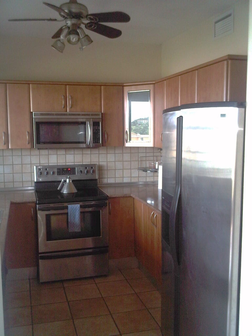 Kitchen with Stainless Steel Kenmore Elite appliances