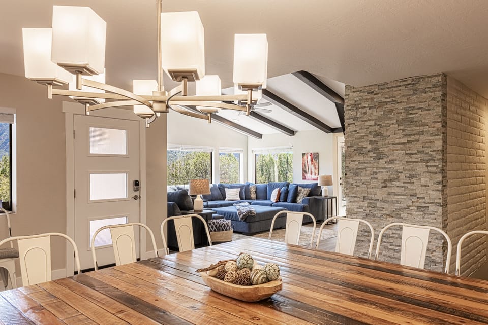 All New Flooring Throughout the Home - Grand Dining Room with Seating for 14