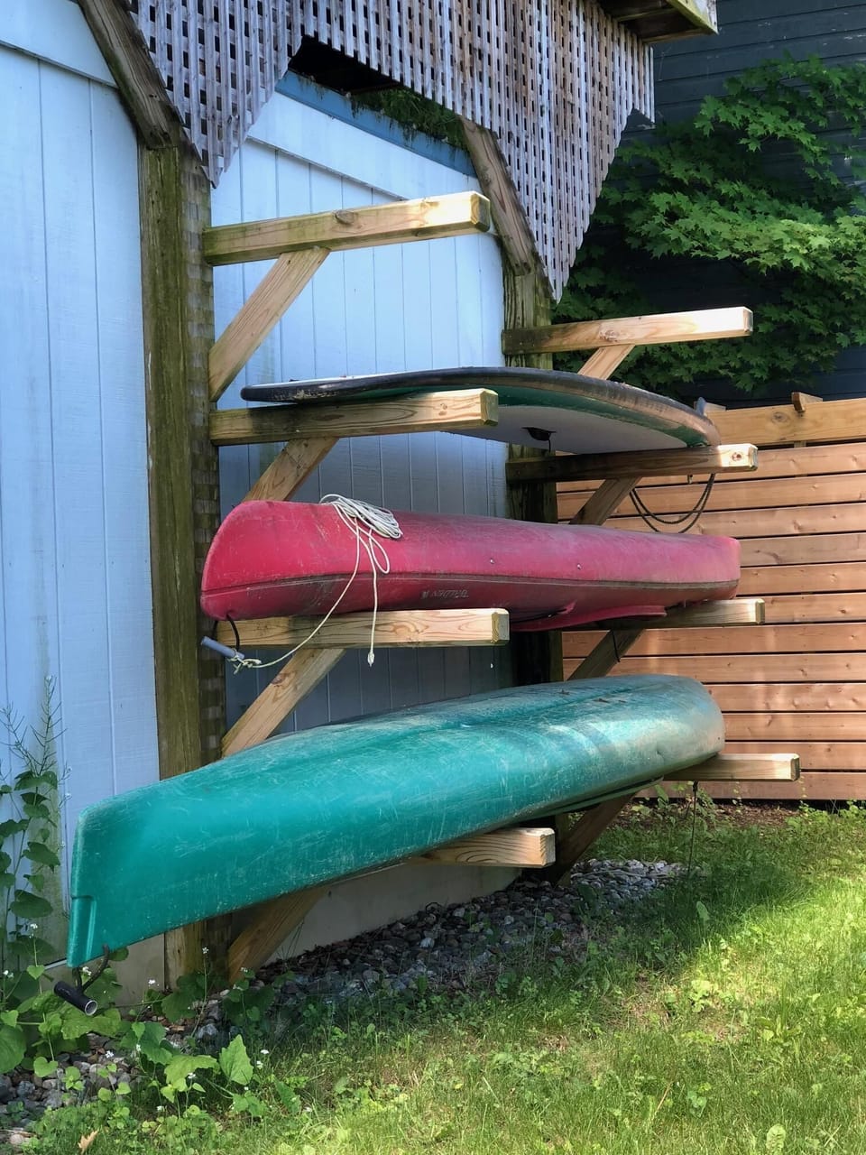 Kayaks (single & double) and 2 paddle boards for guests use