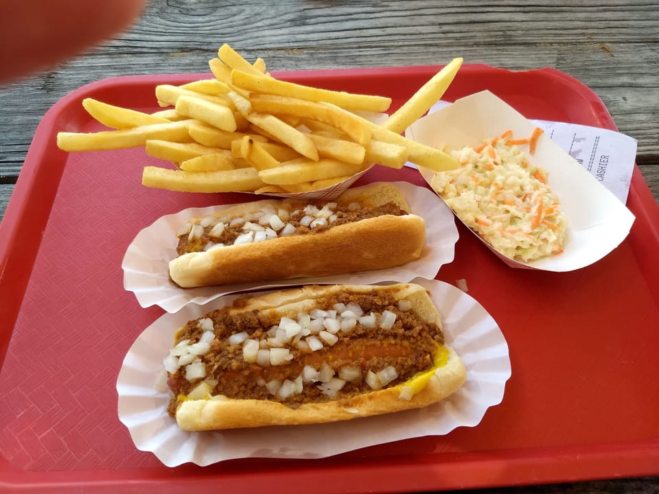 Food is delicious at Sam's Corner