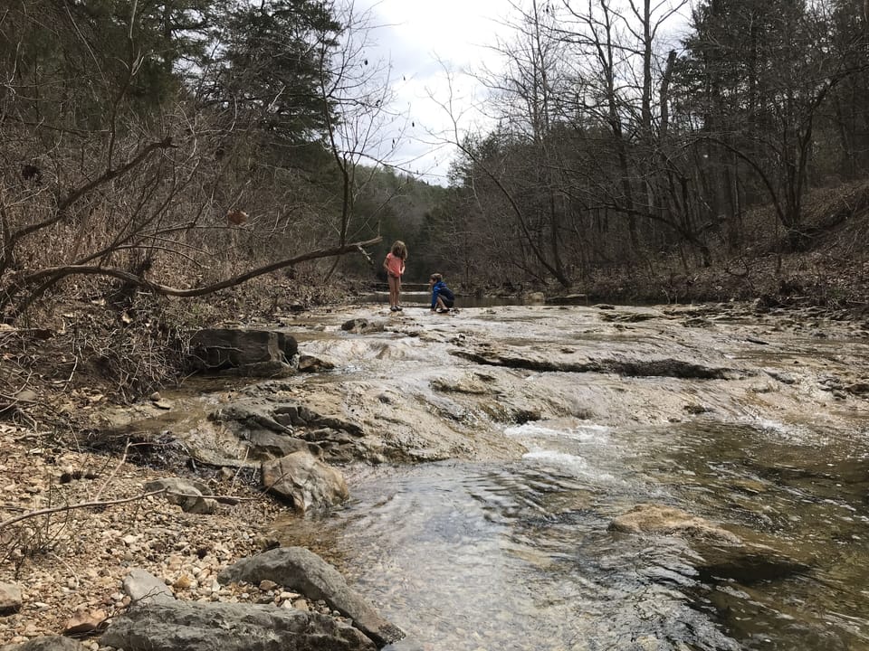 Creek close to cabin.