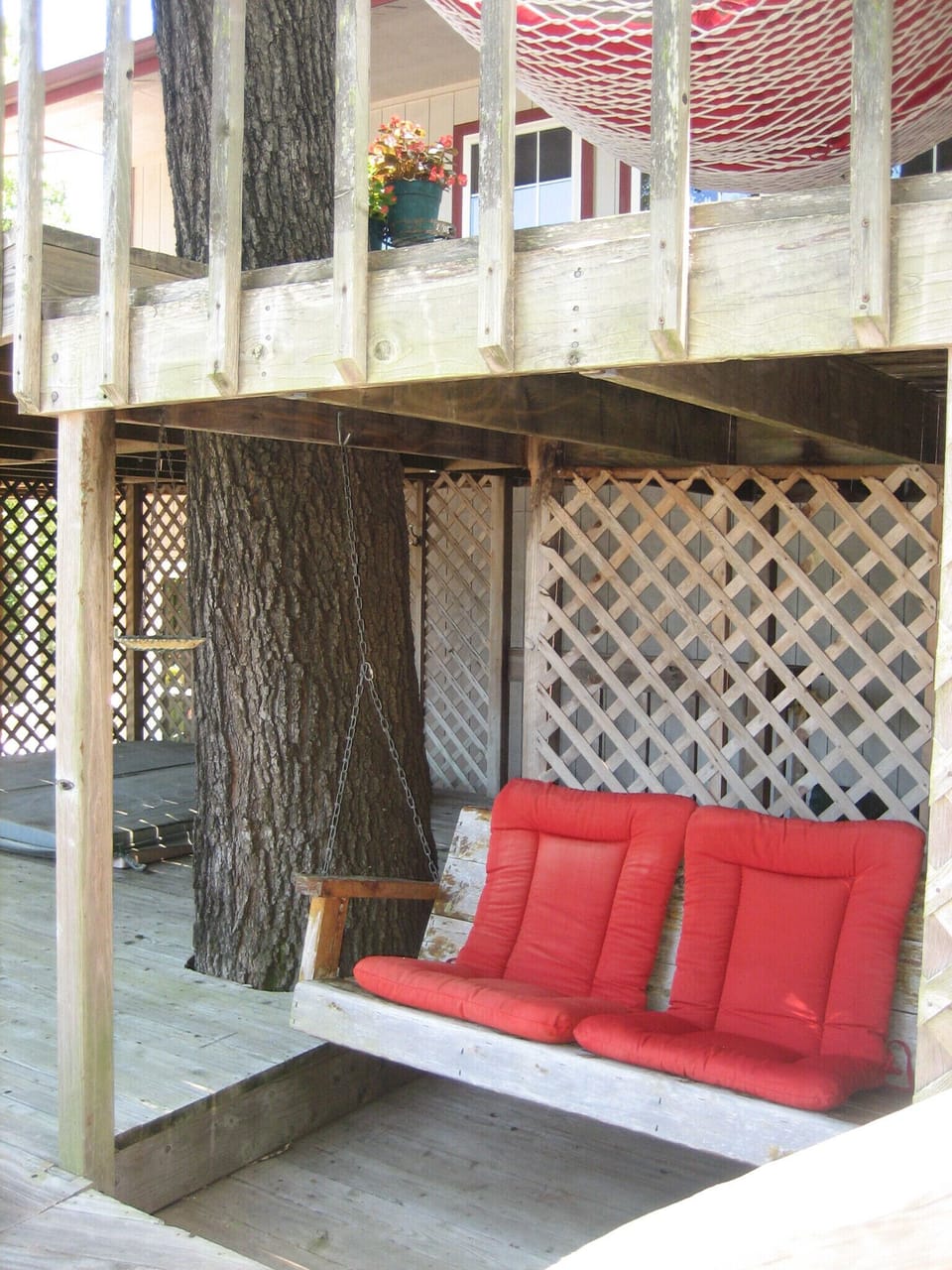 Porch swing.
