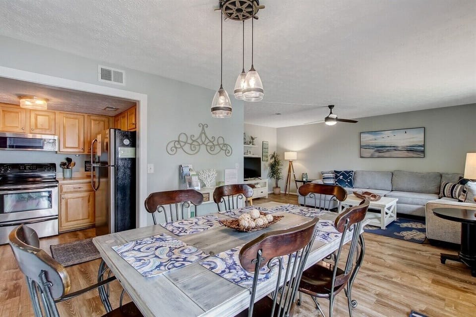 Large Table for 6 is Perfect Spot for Game Night too