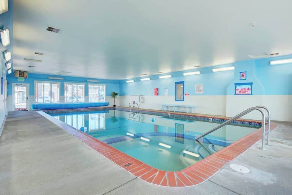 Take a dip in their indoor heated pool