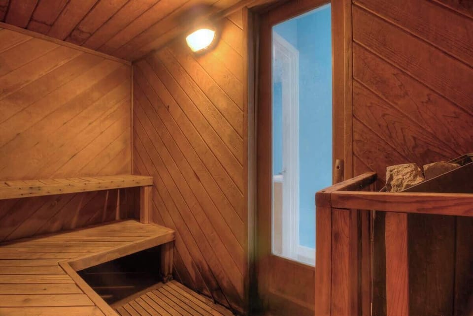 Relax in our dry sauna