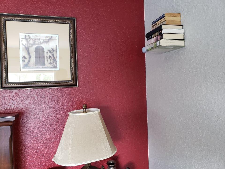  Floating bookshelves are part of the Harry Potter room experience