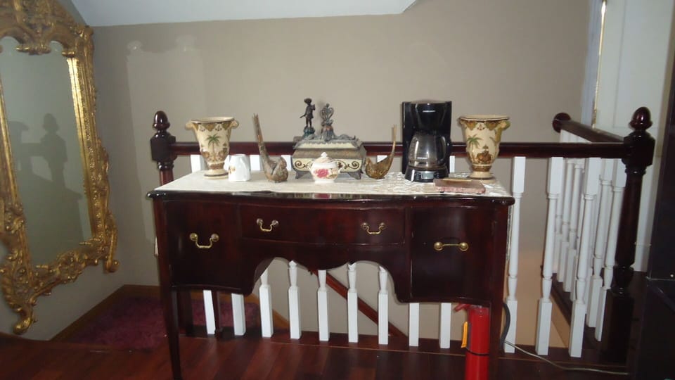 Upstairs coffee area