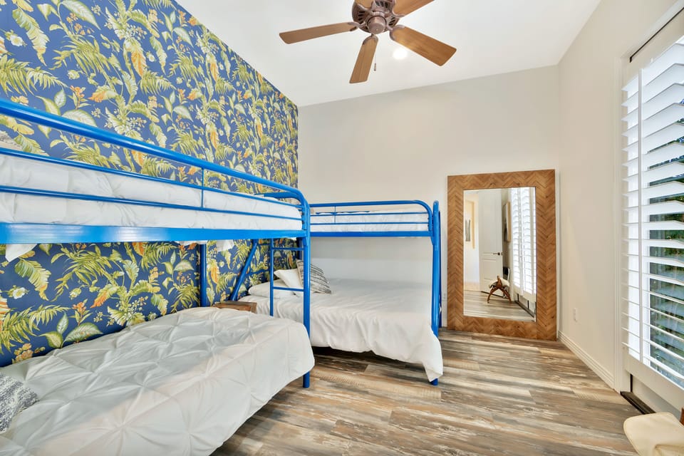 Bedroom # 7, Bunk Bed Room, 3 twins, 1 full (Main House)