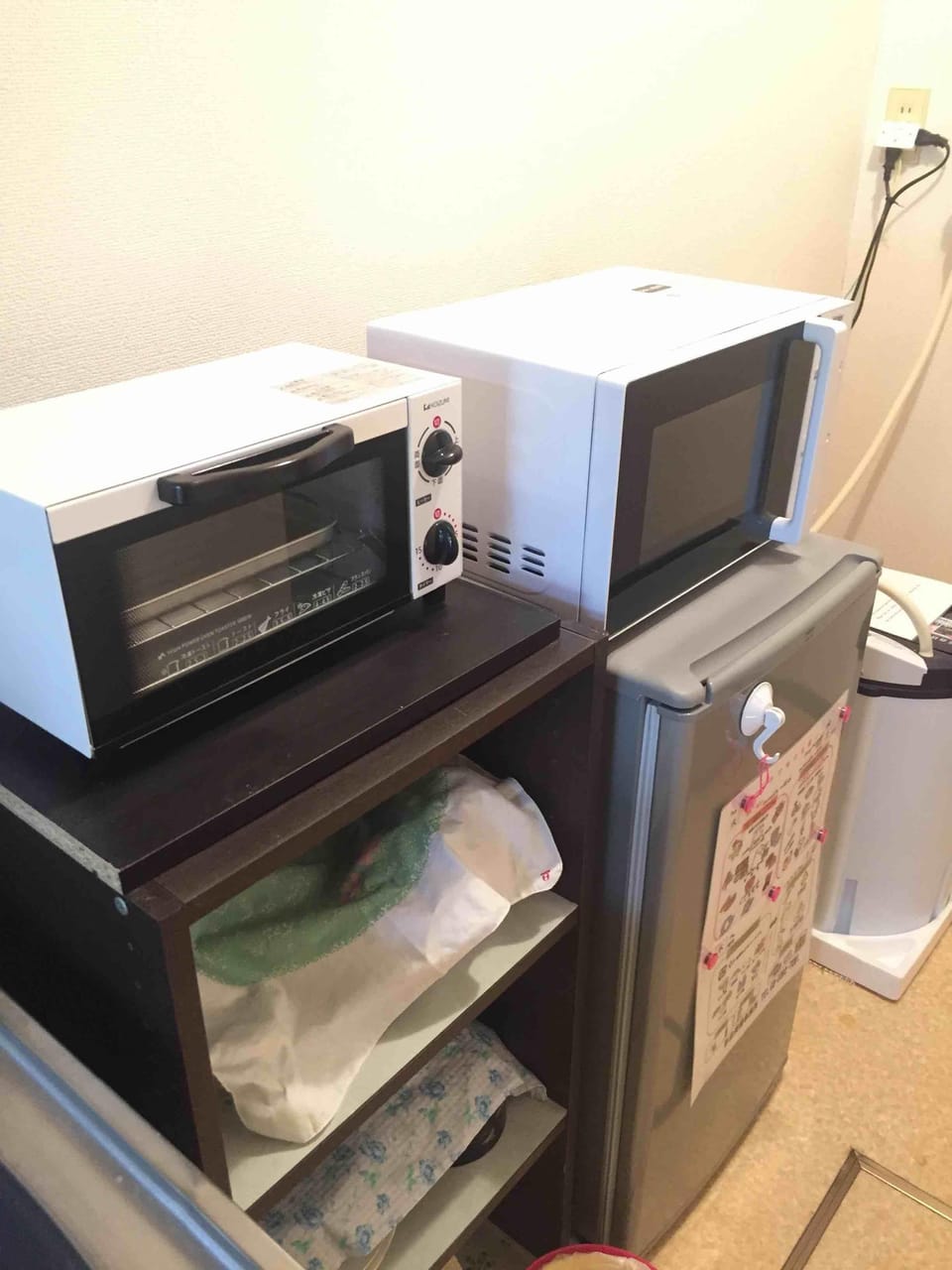 microwave oven and small oven