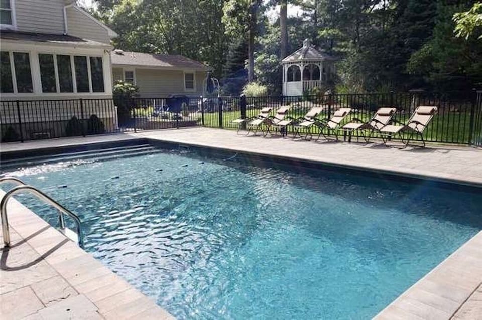 New heated pool and patio