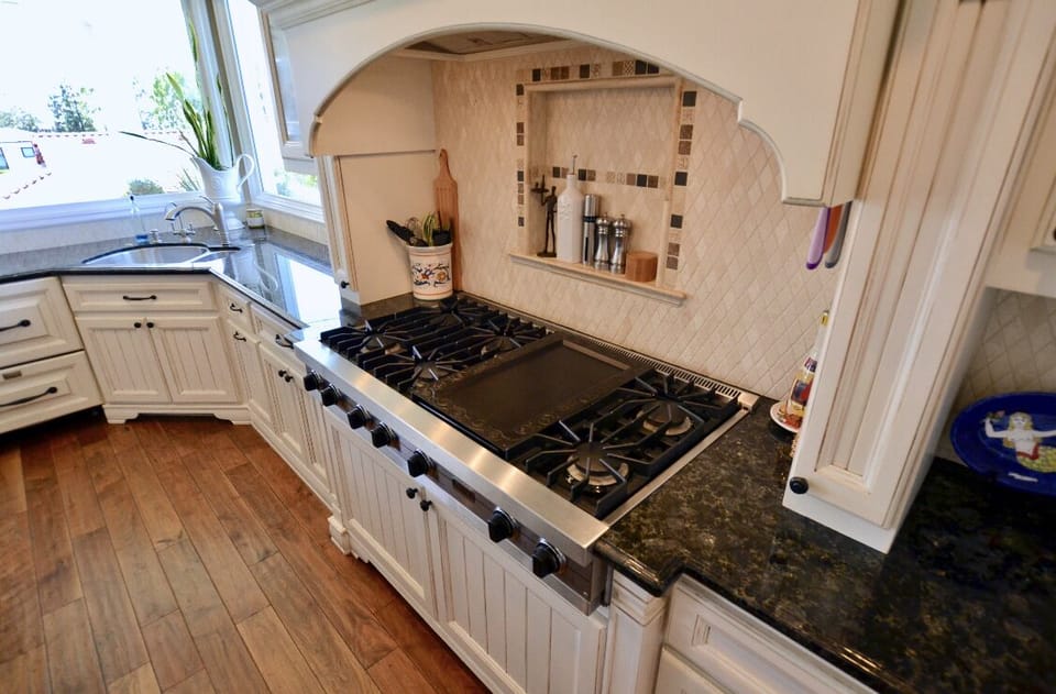 Kitchen, stocked with  all amenities needed to cook a lovely meal at home