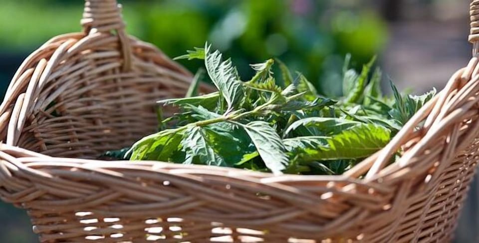 Nettles for the soup