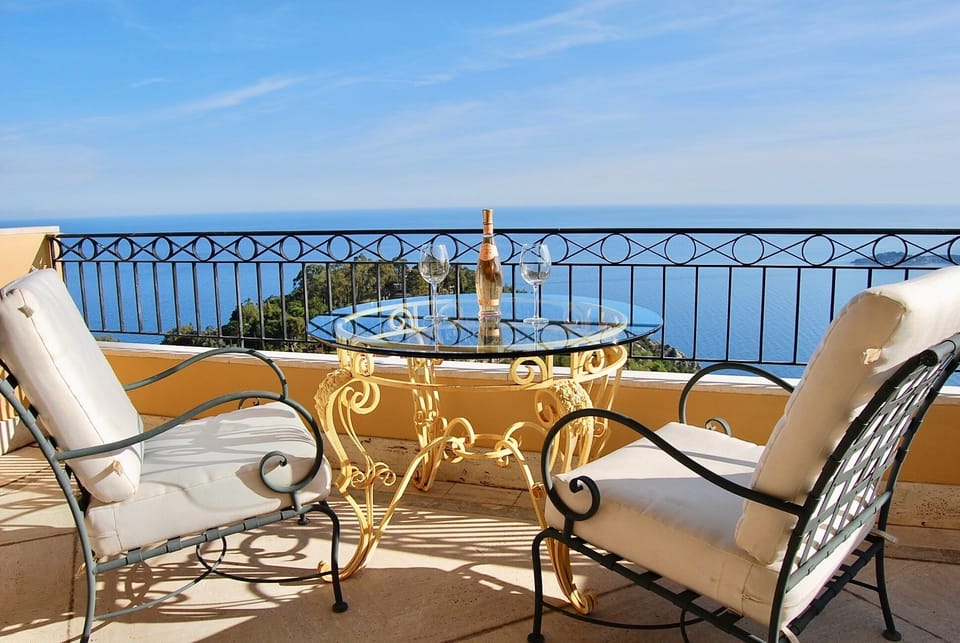 Panoramic view of the Cote d'Azur