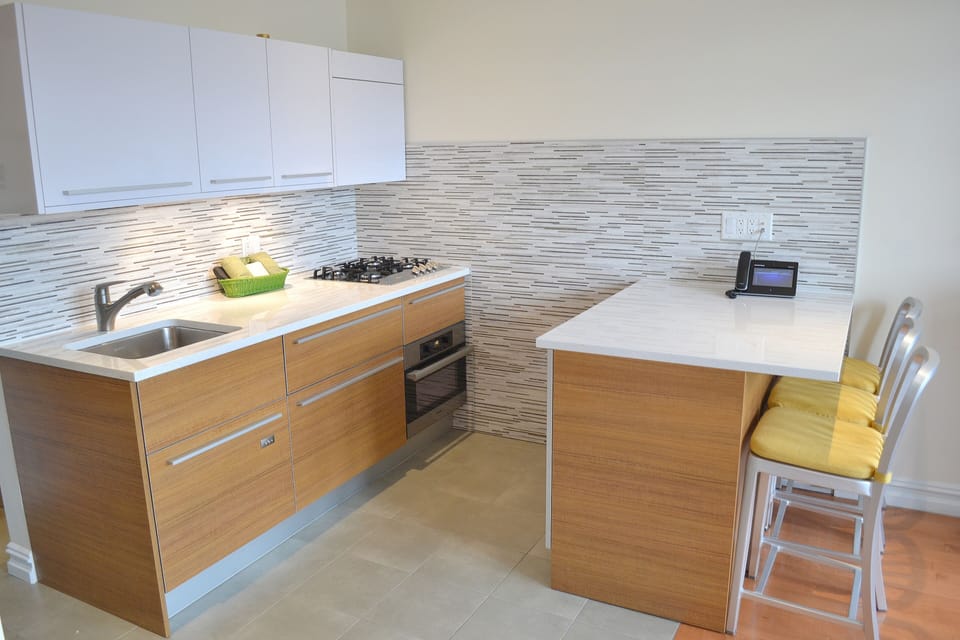 Custom Made European Kitchen with Miele Appliances, Kitchen Island