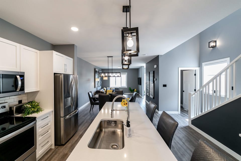 Kitchen and living area