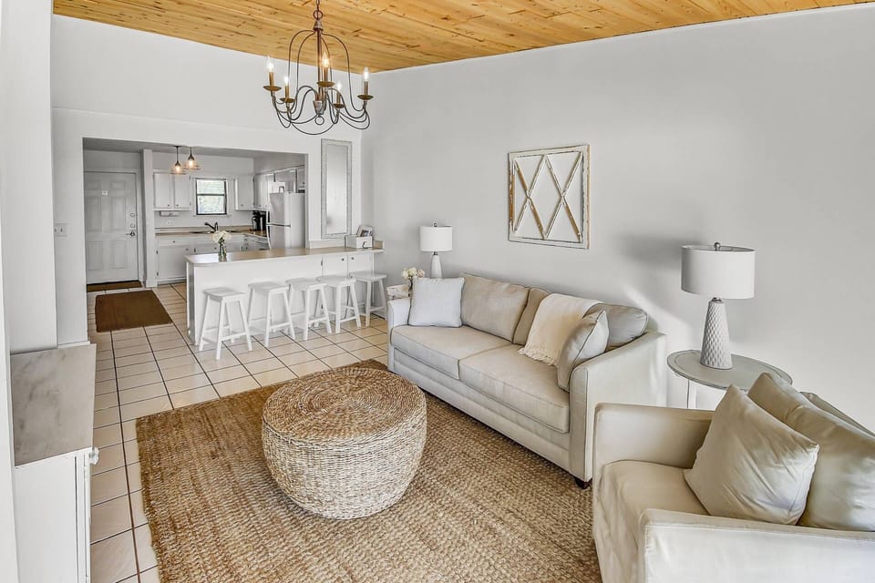 Open concept living room and kitchen