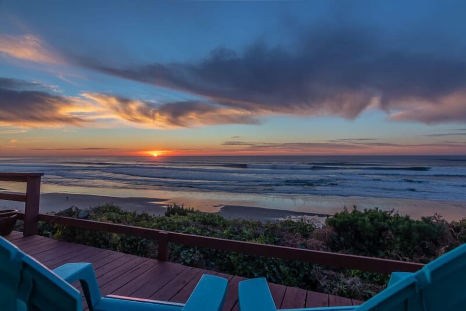 Beach Sunset from the property