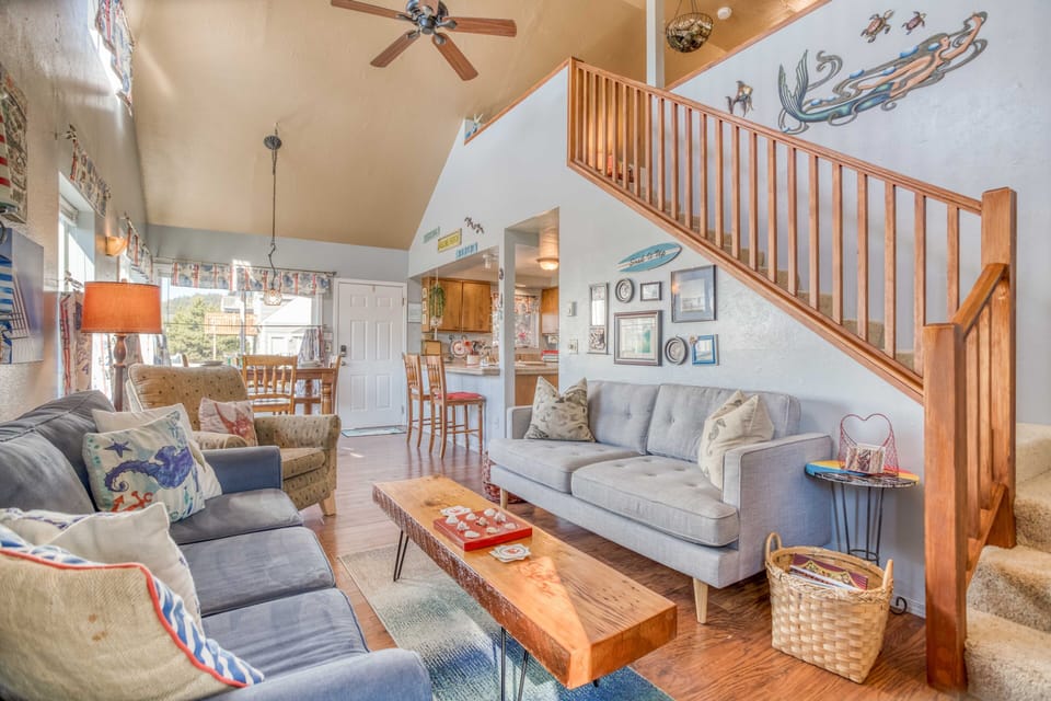 Living Area with sofa