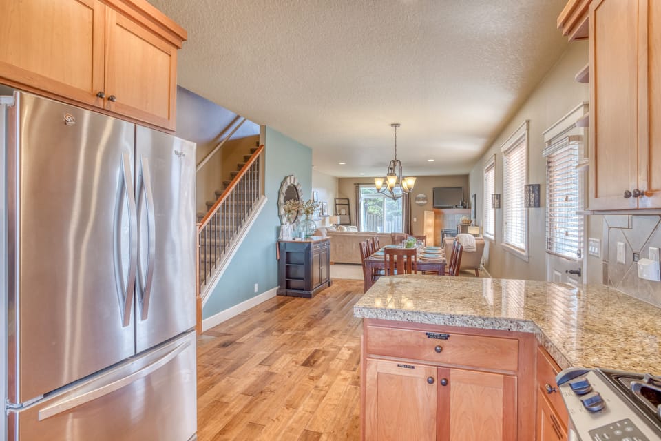 Kitchen Area with Dining Area View