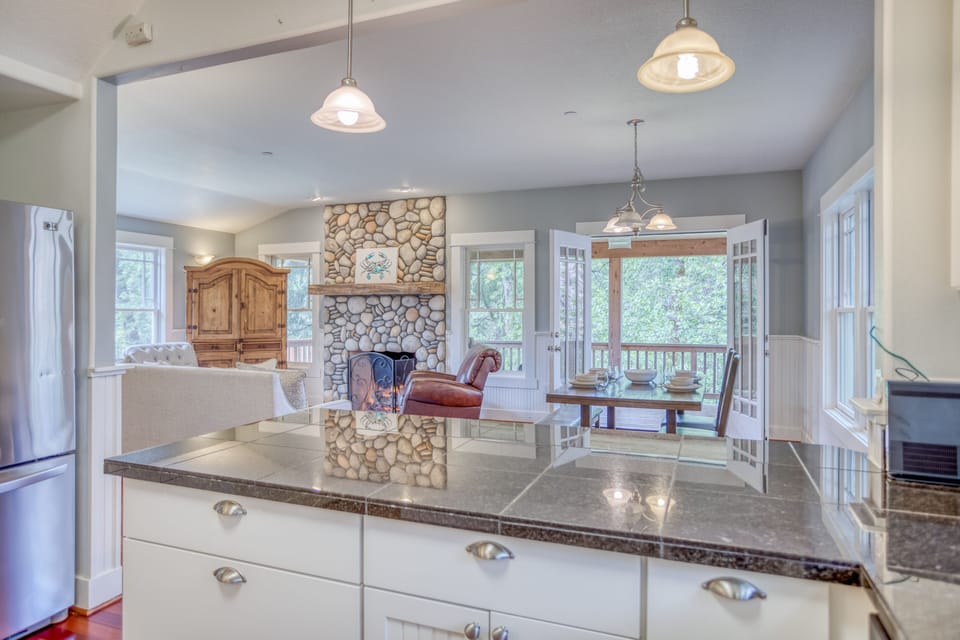 Kitchen view facing Living Room