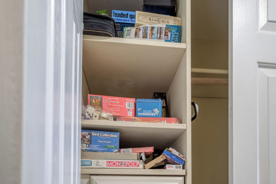 Cabinet with Games