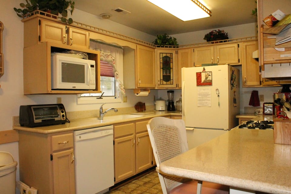 Bright kitchen.