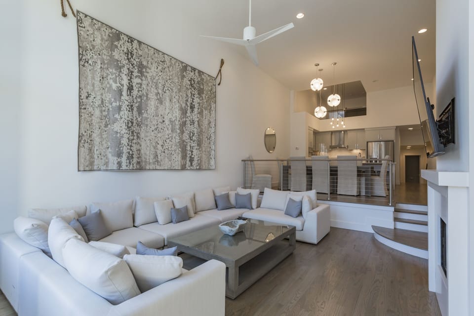 Restoration Hardware Furnishings throughout provide luxurious accommodations