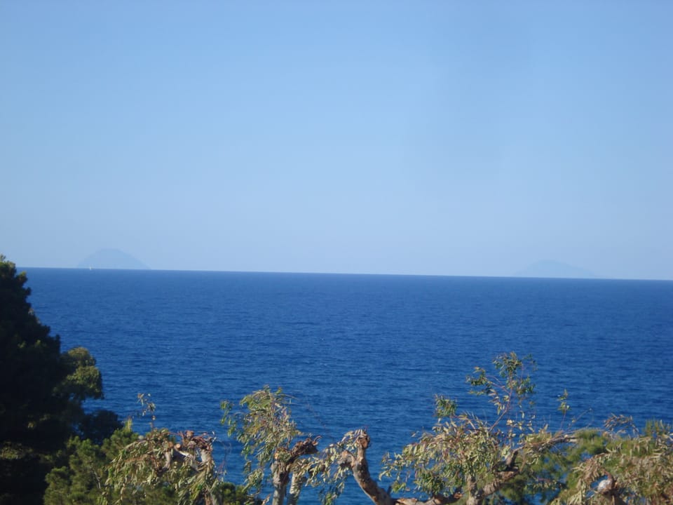 view of the Aeolian Islands