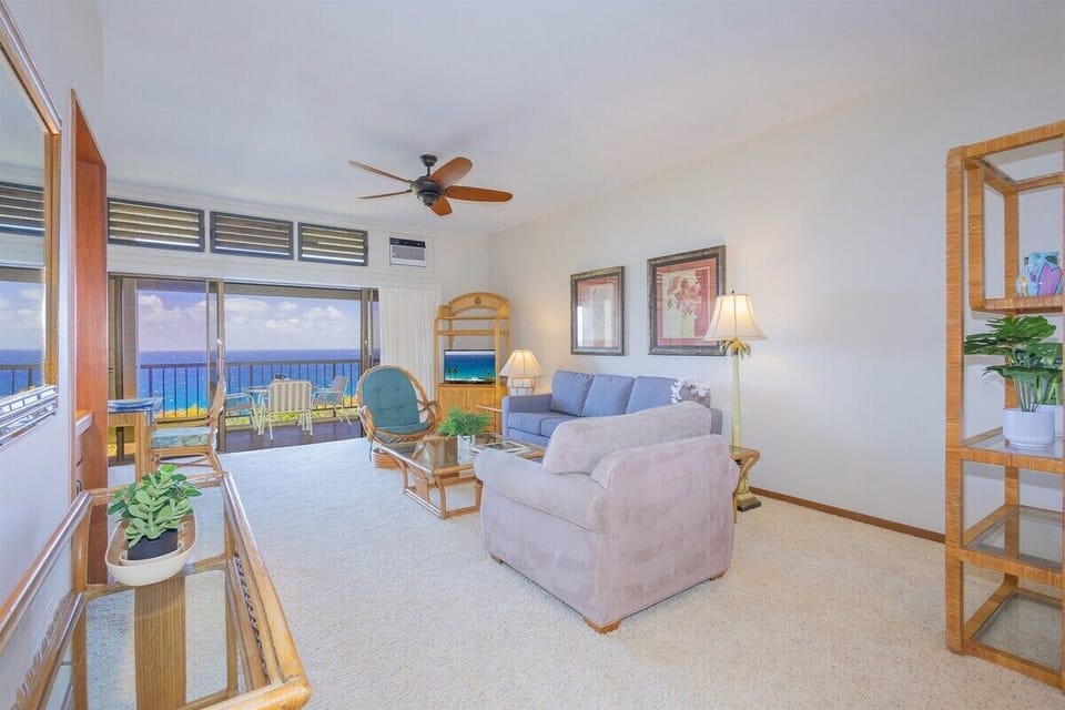 Spacious interior flows effortlessly onto a wide, inviting lanai