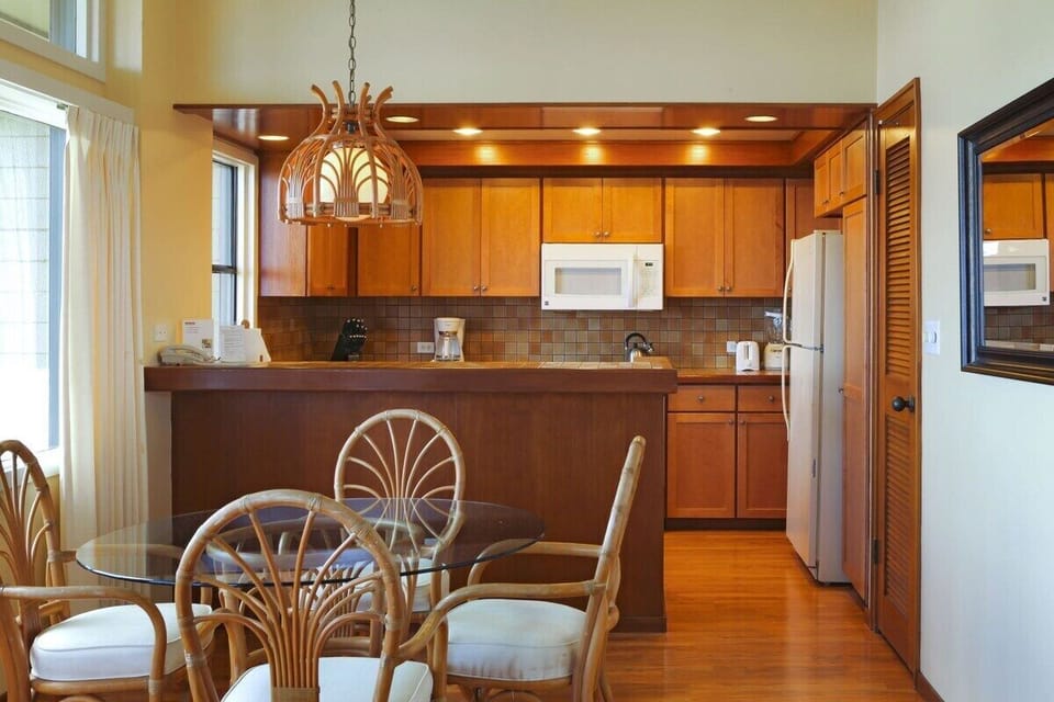 Entertaining is a breeze in this well designed kitchen