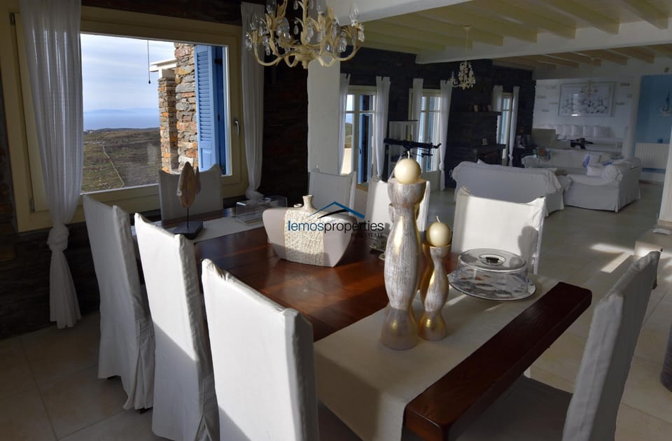 The dining area for 8 to 10 people