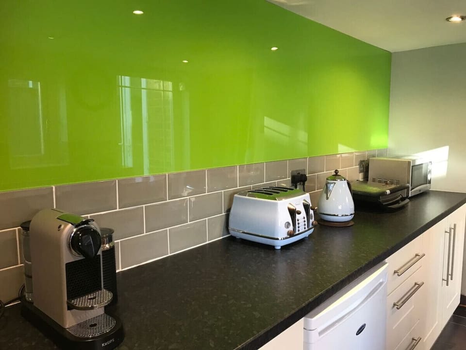 Kitchen worktop showing appliances
