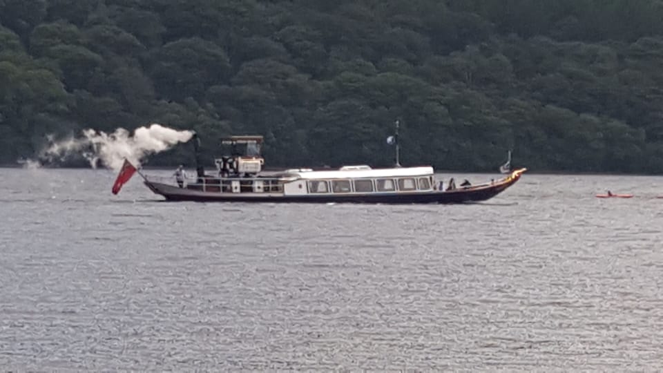 Steam gondola on Lake Coniston