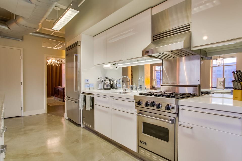 Gleaming kitchen with quality appliances
